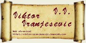 Viktor Vranješević vizit kartica